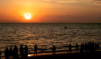 take a swim at kozhikode beach