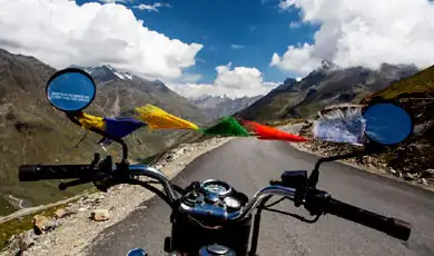 Biking Through Mountains 