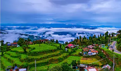 darjeeling hills view