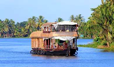 houseboating through backwaters in kerala