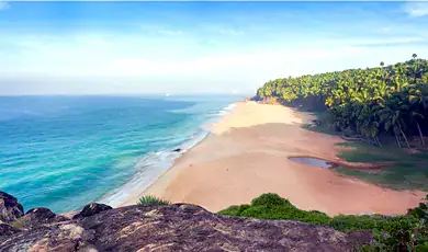 relax at kerala beach