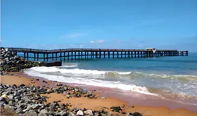 valiyathura pier in kovalam